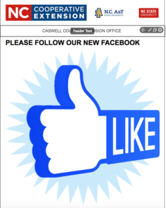 Cover photo for N.C. Cooperative Extension, Caswell County Center Facebook Page