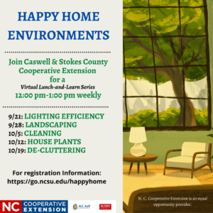 Cover photo for Happy Home Environment Lunch and Learn Series