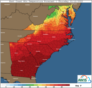 Cover photo for AWIS Weather Advisory: Protect Plants This Weekend!