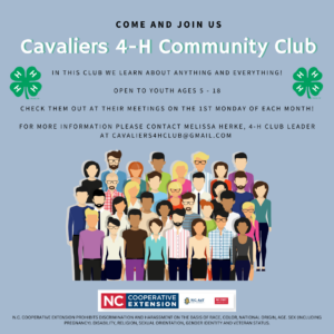 Cover photo for Cavaliers 4-H Community Club