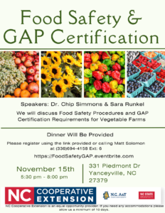Cover photo for Food Safety & GAP Certification