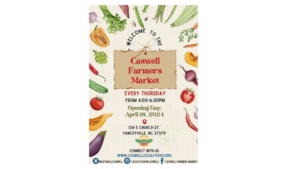 Cover photo for Caswell Farmers' Market Opening Day